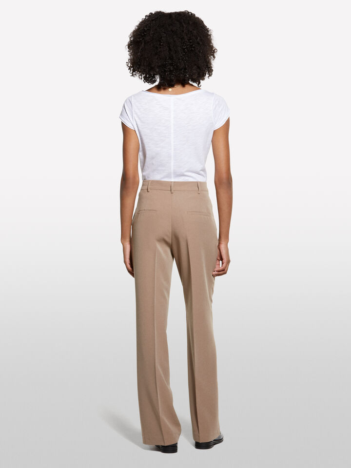 White V-neck t-shirt - women's short sleeve t-shirts - White | Sisley image number 2